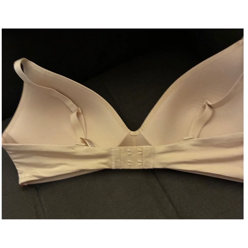 SKIMS Fits Everybody T-Shirt Bra Women 40C Ochre Tan Seamless Lined Underwire
